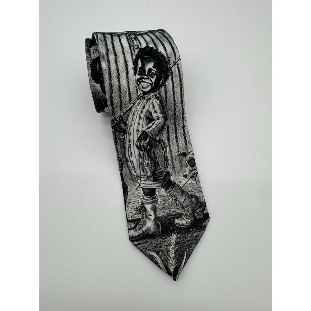 Vintage 1991 Buckwheat Little Rascals Tie Alfalfa Marlin Novelty Necktie‎ USA